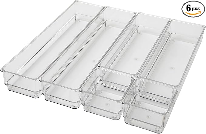 Martha Stewart Miles Stackable Desk Drawer Organizers by MarthaStewart