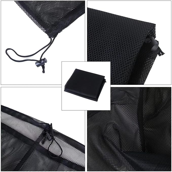 2-Pack Large Mesh Laundry Bag, 27x36 Inch Black - Image 6