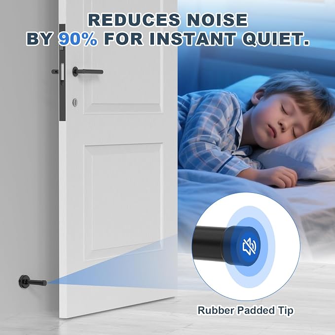 1 Pack Door Stopper, No Drilling Wall Protection - Image 4