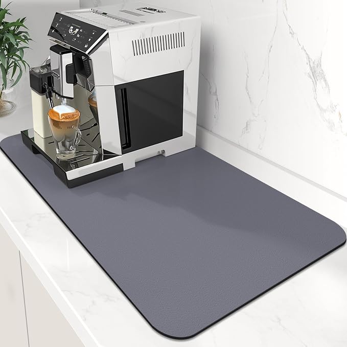 Coffee Mat Super Absorbent Dish Drying Mat Coffee Bar Mat 16"x 24" by WiseLife