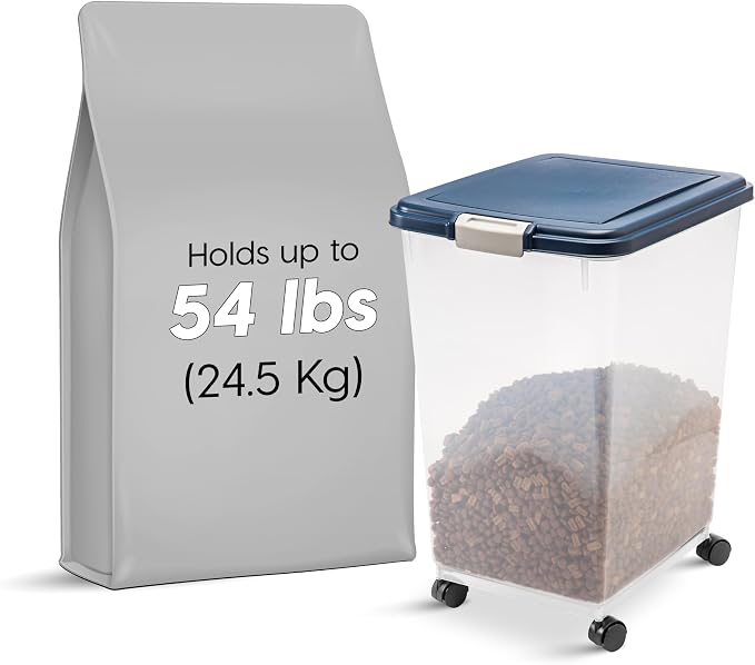 IRIS USA Dog Food Storage Container, Made in USA | Wheels - Image 2