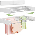Vikaqi Wall Mounted Clothes Drying Rack 32", Foldable Wall Laundry Rack | by DiscovertheEleganceofAir-drying