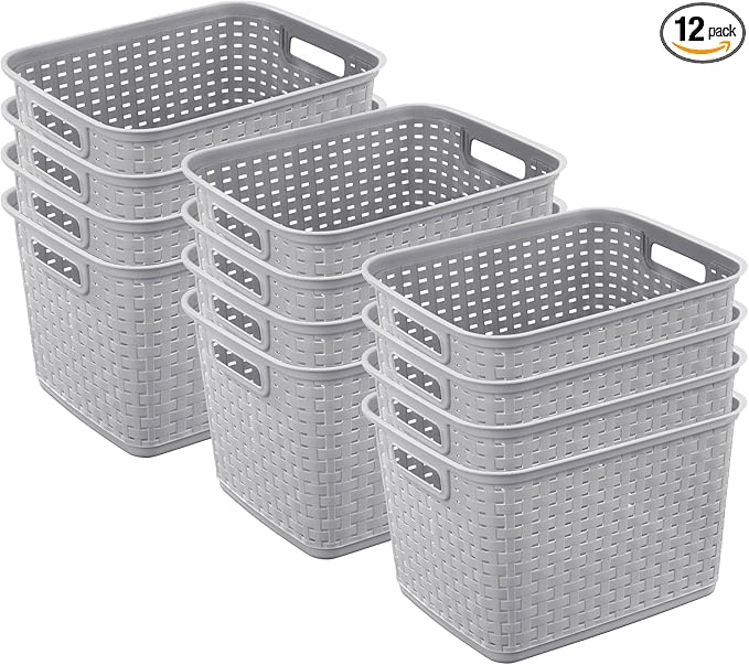 Sterilite Tall Weave Basket Bin by Sterilite