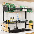 Kitsure Adjustable Over The Sink Dish Drying Rack, 26.8" -33.9"x21.5" | Sink by Kitsure