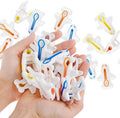 Plastic Clothes Pins Colorful Clothespins-Non-Slip Laundry Clips 24 PCS | by Rovedcity