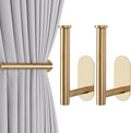 Groleca 2 Pack Adhesive Curtain Holdbacks Curtain Tie Backs, Curtain Pull Backs by GROLECA