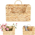 Extra-Strong Woven Wall Hanging Basket Organizer Decorative Handwoven Wicker by Aodse