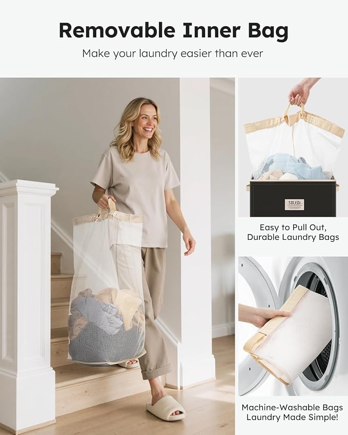 SOLEDI 100L Laundry Hamper - Image 4