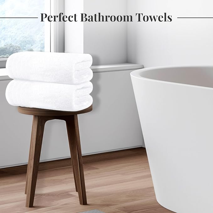 8 Piece Towel Set, 2 XL Bath, 2 Hand, 4 Washcloth, Lighter Weight, Quicker to - Image 2