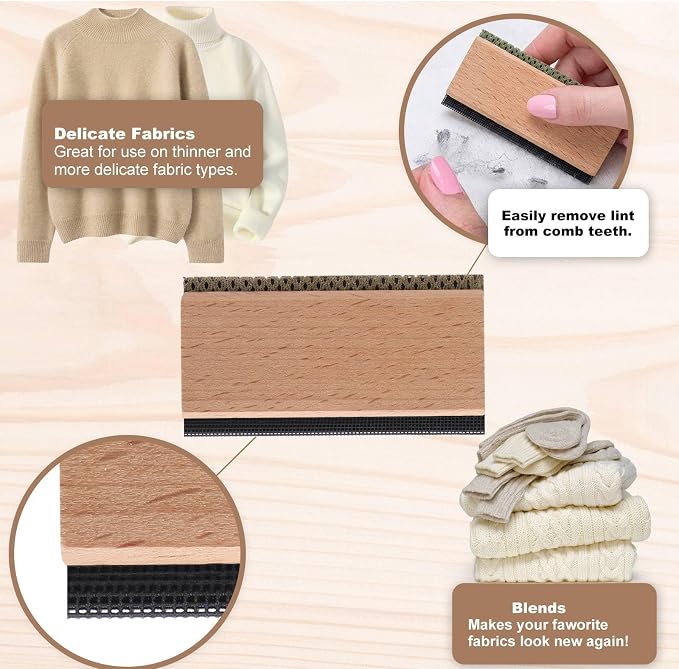 Cashmere Comb Double Sided Sweater Shaver Snag Repair Tool Kit - Image 5