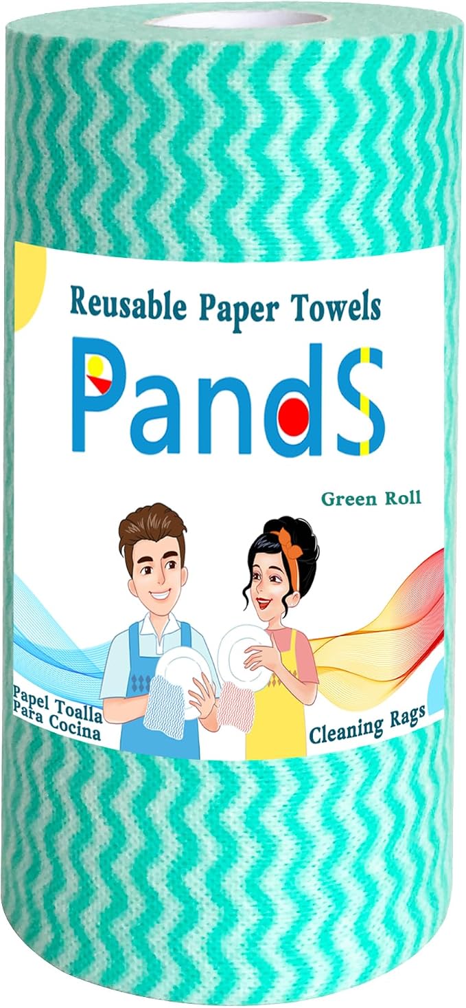 Reusable Paper Towels Washable, 60 Ct/Roll by PandS