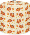 Pumpkins Maple Leaf Print 8 Quart Pressure Cooker Dust Cover with Storage Pocket and Top Handle Kitchen Appliance Air Fryer Rice Cooker Dust Cover Thanksgiving Day Decor