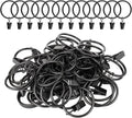 Curtain Rings with Clips, 44 Pack Metal Drapery Rings with Clips Hooks Hangers by Unknown