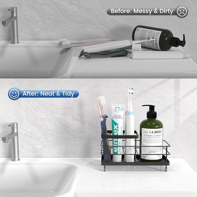 Luxspire Toothbrush Holders for Bathroom, Stainless Steel, 6 Slots, For - Image 5