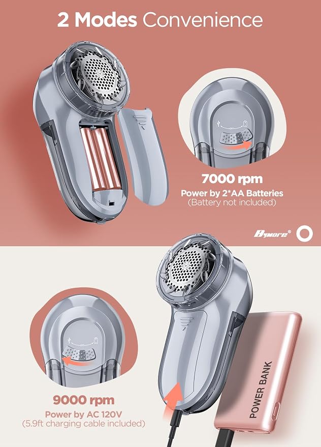 Bymore Fabric Shaver, Lint Shaver, Sweater Shaver - Image 5