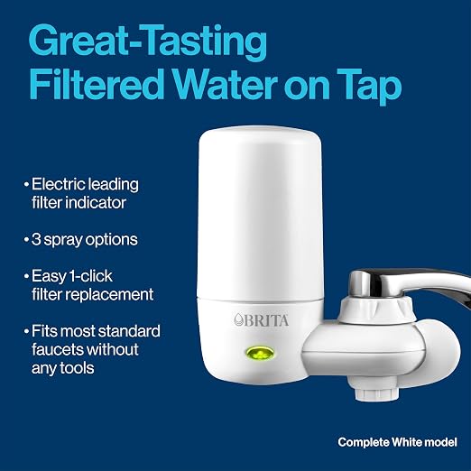 Brita Faucet Mount Water Filter System, No-Wait Filtration, Easy Install - Image 3