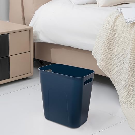 UUJOLY Plastic Small Bathroom Trash Can Wastebasket, 3.5 Gallon, Laundry Room - Image 3