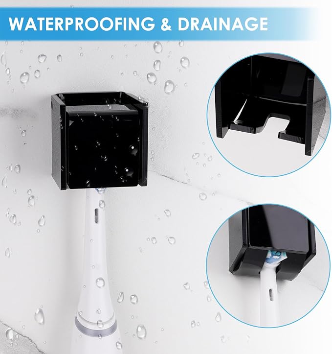 2 PCS Toothbrush Holder Wall Mounted - Image 3