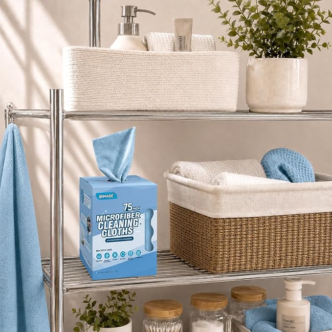 UNIMADE Microfiber Cleaning Cloth, 75 Sheets Microfiber Towels - Image 7