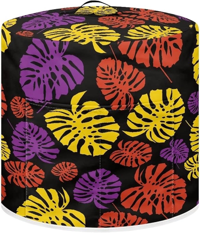 Flashideas Plantain Leaves Pressure Cooker Cover for Women Dust Protection Insulated Rice Cooker Cover with Easy to Clean Lining Stain Resistant Dust Cover with Pockets for Instant Pot 6 Quart