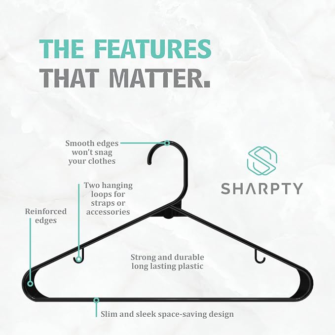 Plastic Hangers Clothes Hangers - Image 2