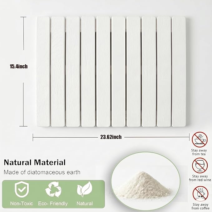 Large Stone Drying Mat for Kitchen Counter, Quick Dry stone drying mat - Image 6