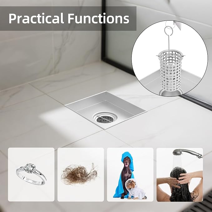 Shower Drain Strainer, Hair Catcher, Hair Basket, Debris Strainer - Image 4