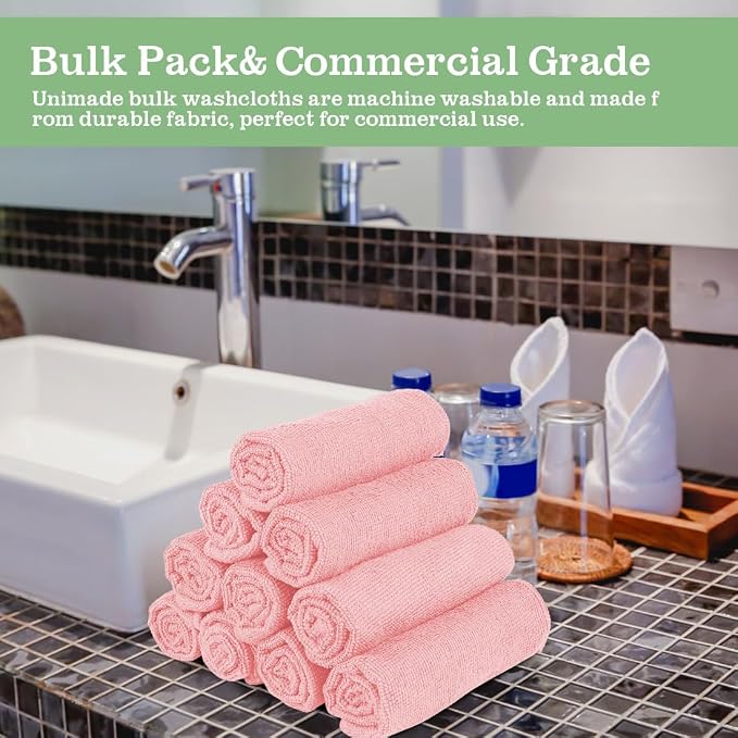 Washcloths Bulk 100 Pack Face Towels, Highly Soft Wash Cloths | Hand Towels - Image 6