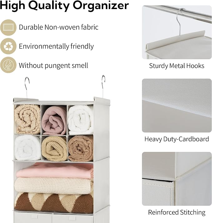 GRANNY SAYS 4-Shelf Hanging Closet Organizer - Image 6
