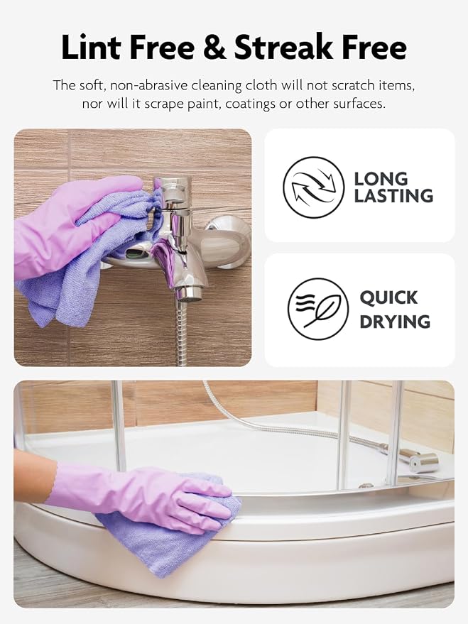 Fantasticlean Microfiber Cleaning Cloth Roll- 75 Sheets, Tear-away Microfiber - Image 6