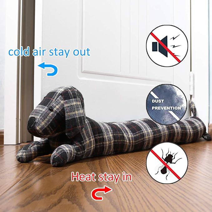 SWISSELITE 36 Inch Under Door Stopper, Decorative Door Noise Blocker | Weighted - Image 4