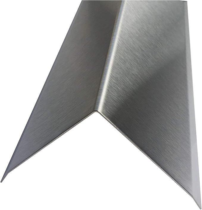 Brushed 304 Stainless Steel Corner Guards, 48" Wall Protectors, 20ga & 16ga, Available in 1/2" to 4", Multi-Pack Options (1, 2, 5, or 10) (5, 4 x 4, 20ga, with Hug Edges)