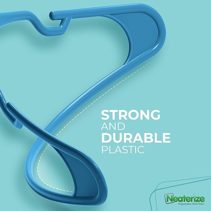 NEATERIZE Clothes Hangers Plastic 100 Pack - Image 6