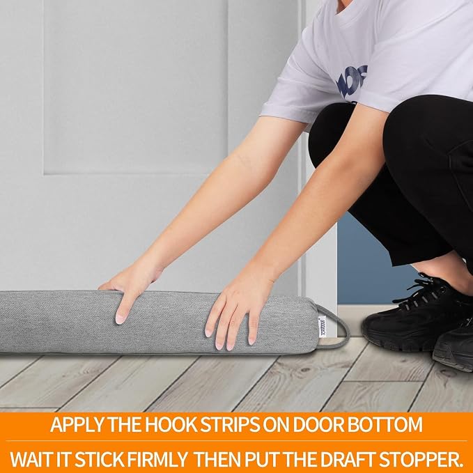 TORRAMI 30" Door Draft Stopper Under Bottom Insulation Noise Air Stopper 2.07LB - Image 4