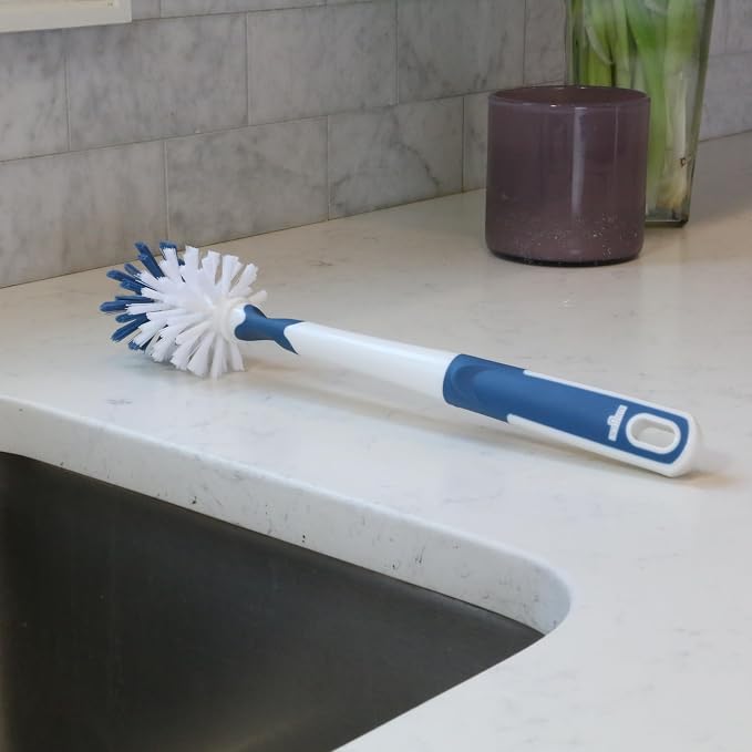 Unger 12.7” Flexible Glass and Bottle Scrub Brush, Extra-Long, Non-Scratch - Image 9