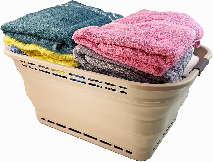 SAMMART 42L Collapsible Plastic Laundry Basket - Image 4