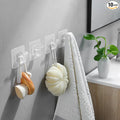 10 Pack Adhesive Towel Hooks, Coat Hooks Stick on Wall Hanging Robes Clothes by DELITON