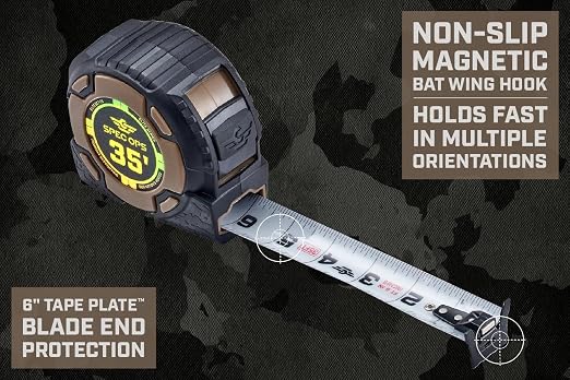 Spec Ops Elite Heavy Duty Tape Measure, 35 Ft Magnetic - Image 5