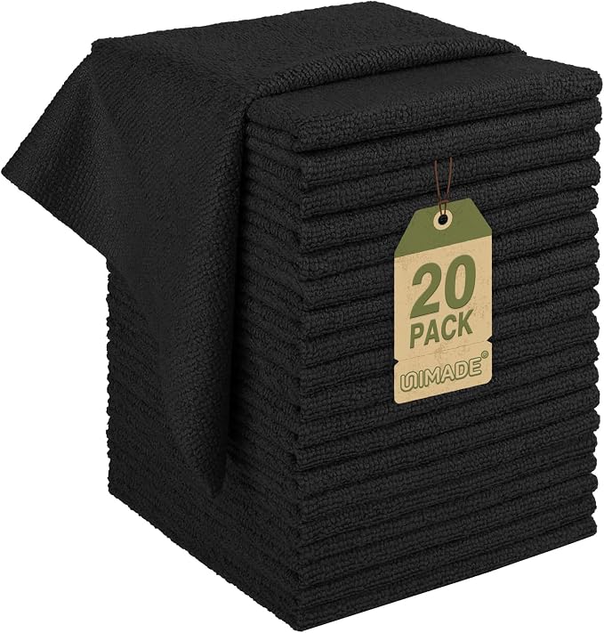 UNIMADE Microfiber Cleaning Cloth, 20 Pack Reusable Microfiber Towels by Unimade