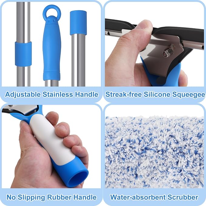 Window Cleaning Kit 77'' Long Handle - Image 7