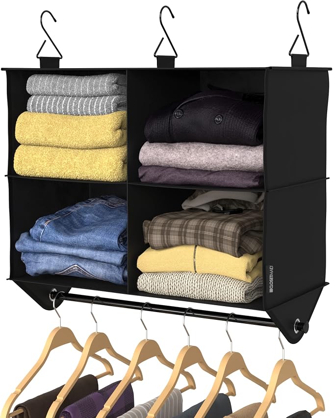 ClosetMaid 4-Shelf Fabric Hanging Closet Organizer - Image 10