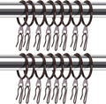 Hotop 60 Pieces 0.98 Inch Metal Drapery Curtain Rings Curtain Hanging Rings and by HOTOP