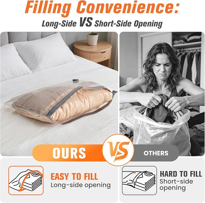 9 Combo Size Vacuum Storage Bags - Image 7