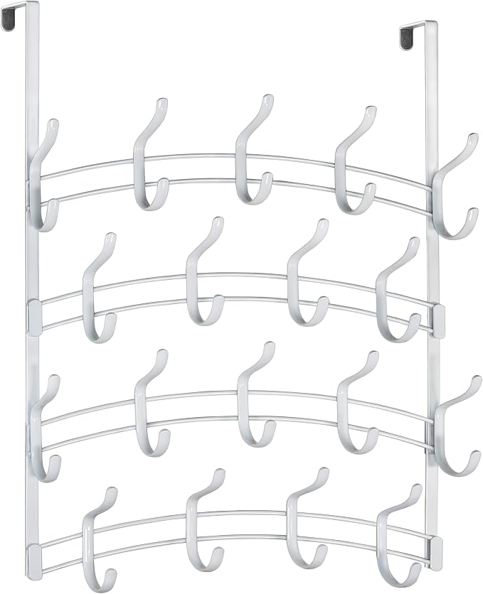 LYNK Professional® Home™ 36 Hook Over the Door Hooks, Door Hanger | White - Image 2