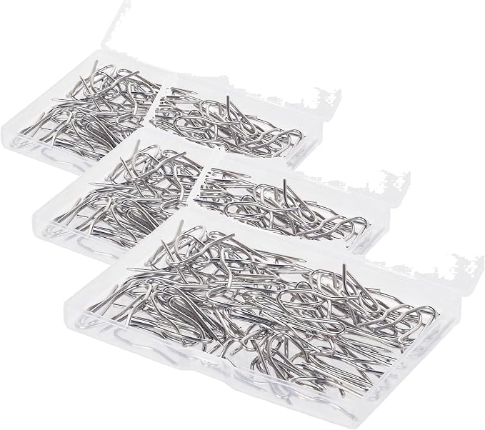 Nydotd 58 Pcs Rustproof Curtain Hooks – 1.2 inches Stainless Steel by IFD
