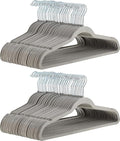 Amazon Basics Slim Velvet Non-Slip Space Saving Suit Clothes Hangers by AmazonBasics