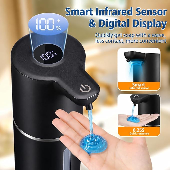 Automatic Liquid Soap Dispenser Touchless | USB Rechargeable Smart Hand Soap - Image 6