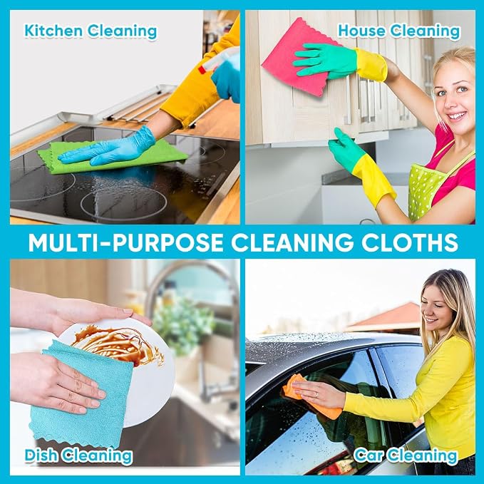 Orighty Microfiber Cleaning Cloth 10 Pack, Cleaning Rags 12x11 inch | - Image 6