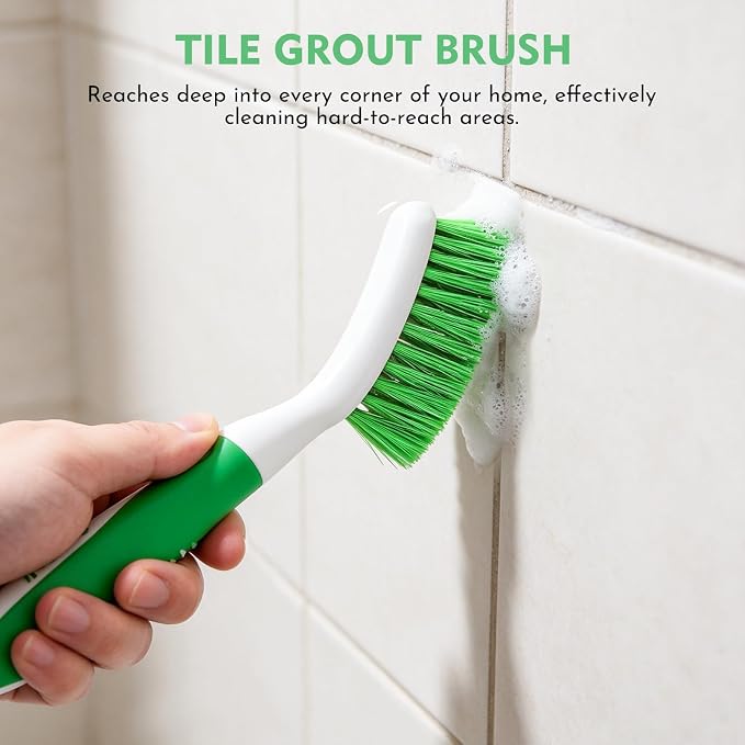 SetSail Scrub Brush, Stiff Bristle Cleaning Scrubber, 4 Pack | Durable Bristles - Image 5