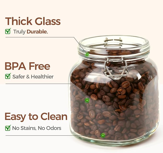 ComSaf Square Glass Pantry Jars - Image 6